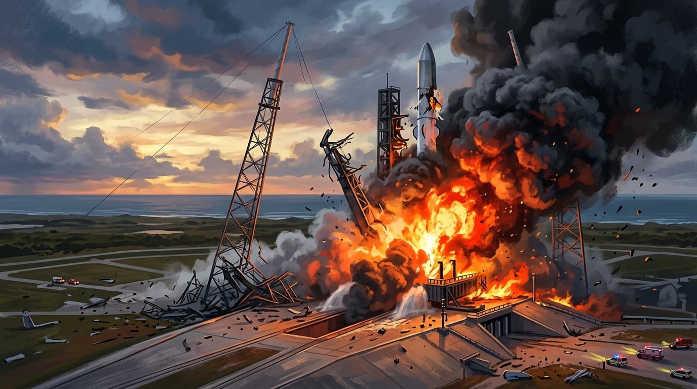 New Glenn จรวด Blue Origin ระเบิดระหว่างทดสอบ Static Fire