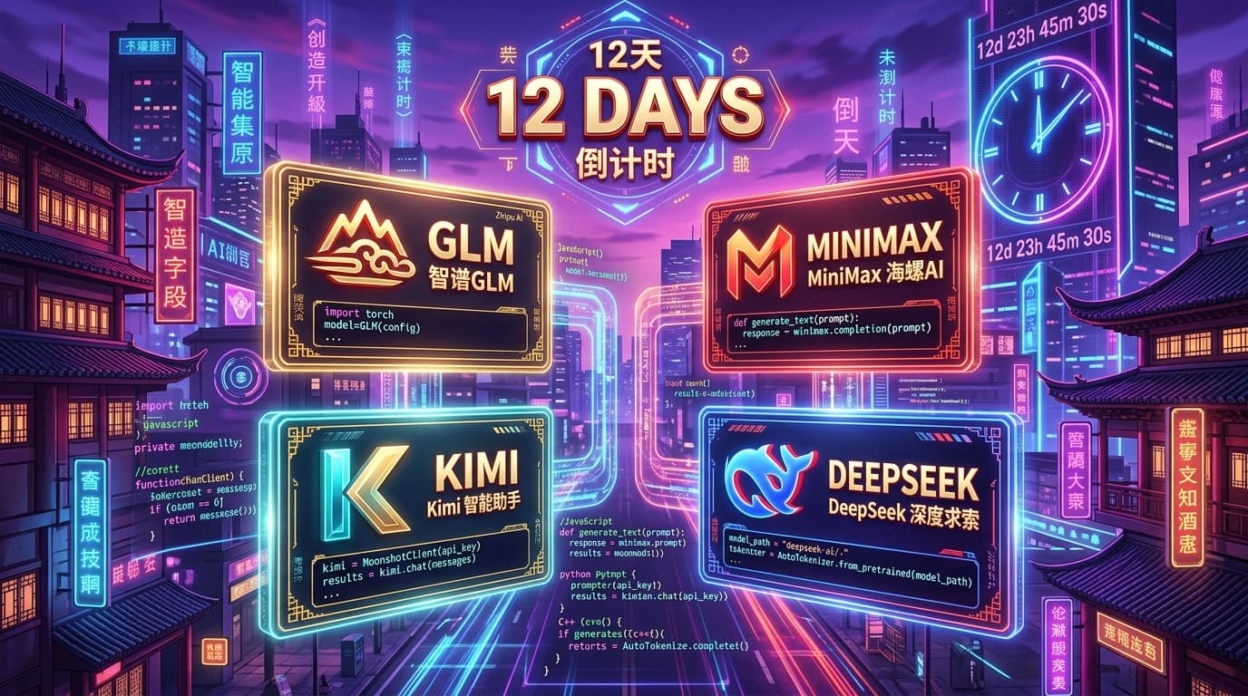 4 โมเดลจีน Open-Weights ใน 12 วัน GLM-5.1 MiniMax M2.7 Kimi K2.6 DeepSeek V4