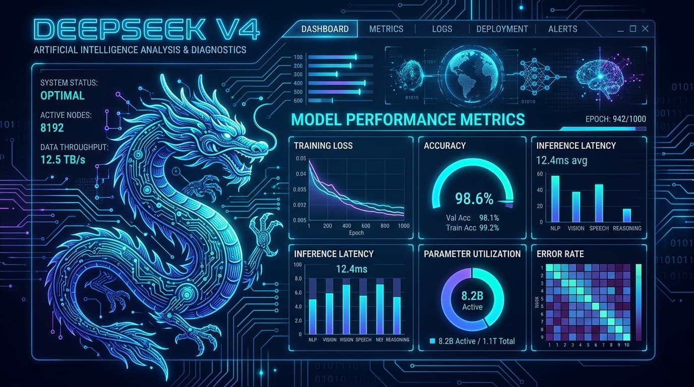 DeepSeek V4 กราฟประสิทธิภาพ และคอมเมนต์จาก Redis creator บน Hacker News