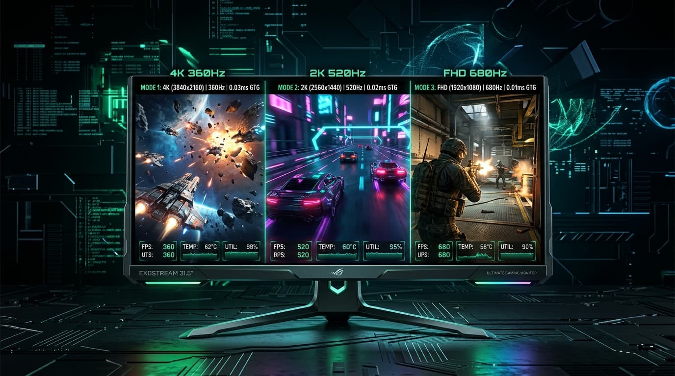 MSI MPG OLED 322URDX36 จอเกมมิ่ง QD-OLED ขนาด 31.5 นิ้ว 4K 360Hz รองรับ Triple Mode เปลี่ยนสัญญาณภาพได้ 3 โหมด