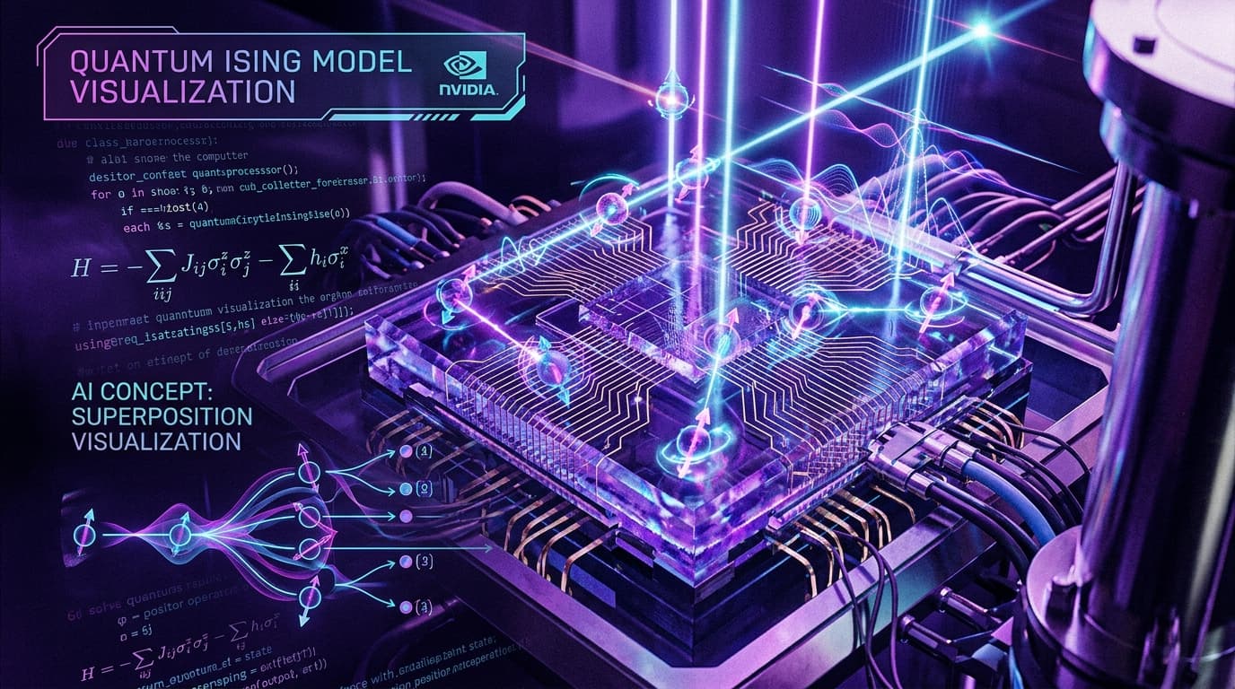quantum computer chip ใกล้ชิด — NVIDIA Ising open source quantum AI model