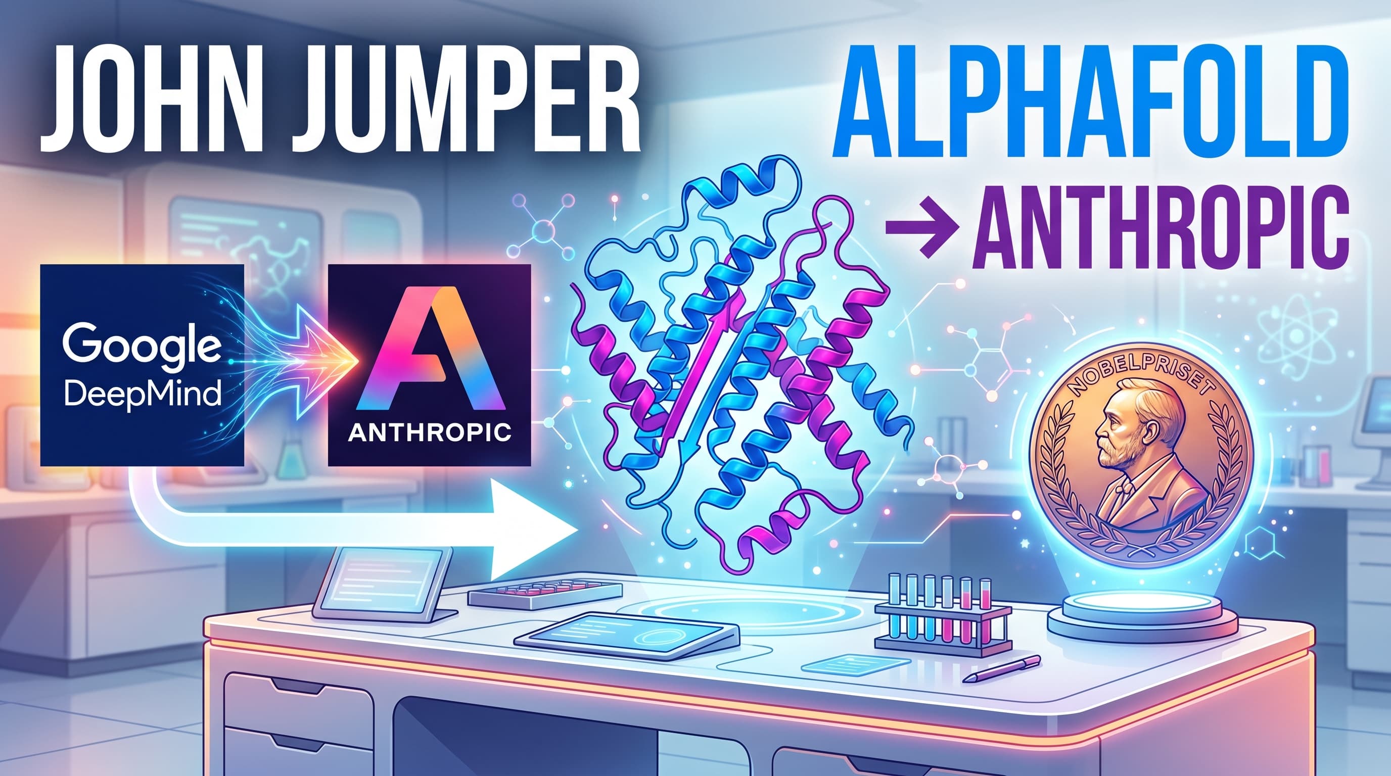 John Jumper นักวิจัยผู้ชนะรางวัลโนเบลจาก AlphaFold ย้ายจาก Google DeepMind สู่ Anthropic